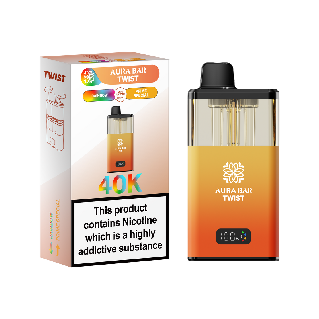 Aura Bar Twist 40K Prefilled Pod Kit