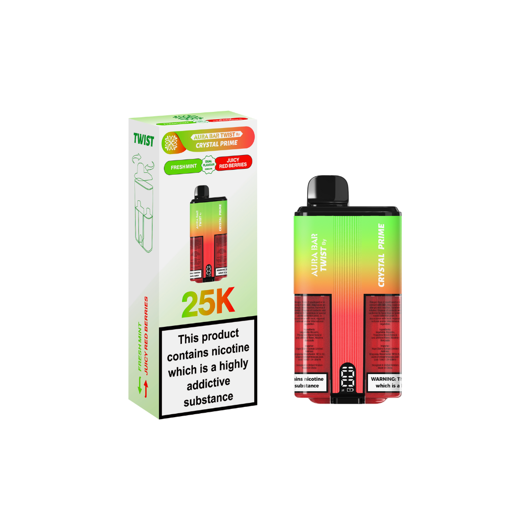 Crystal Prime Twist 25000 By Aura Bar Box of 5
