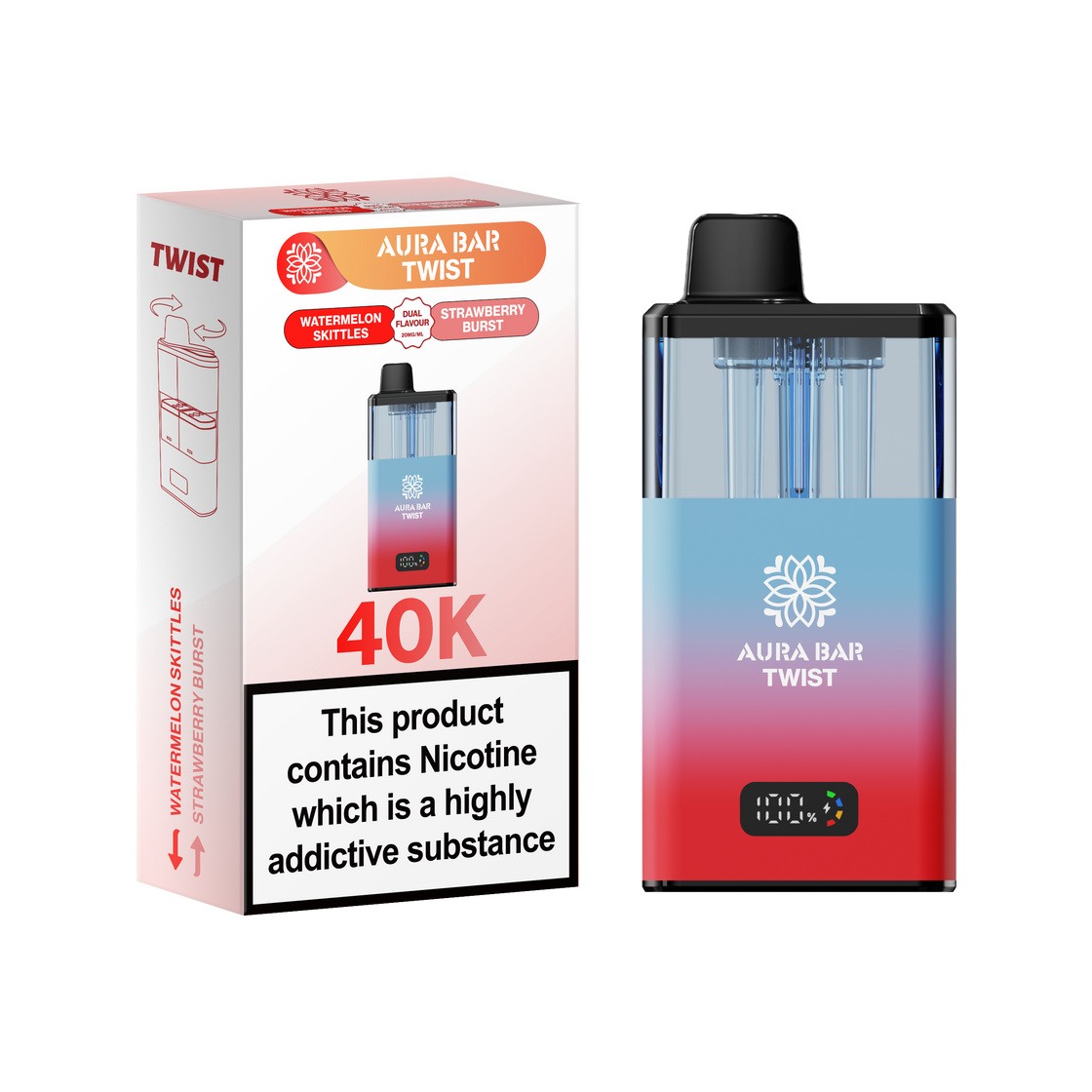 Aura Bar Twist 40K Prefilled Pod Kit