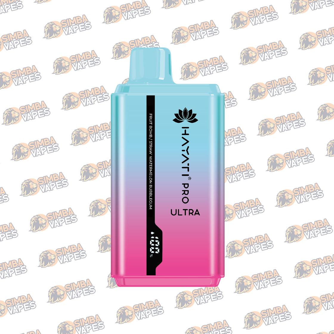 Hayati Pro Ultra 15000 Puffs Fruit Bomb/ Straw Watermelon Bubblegum