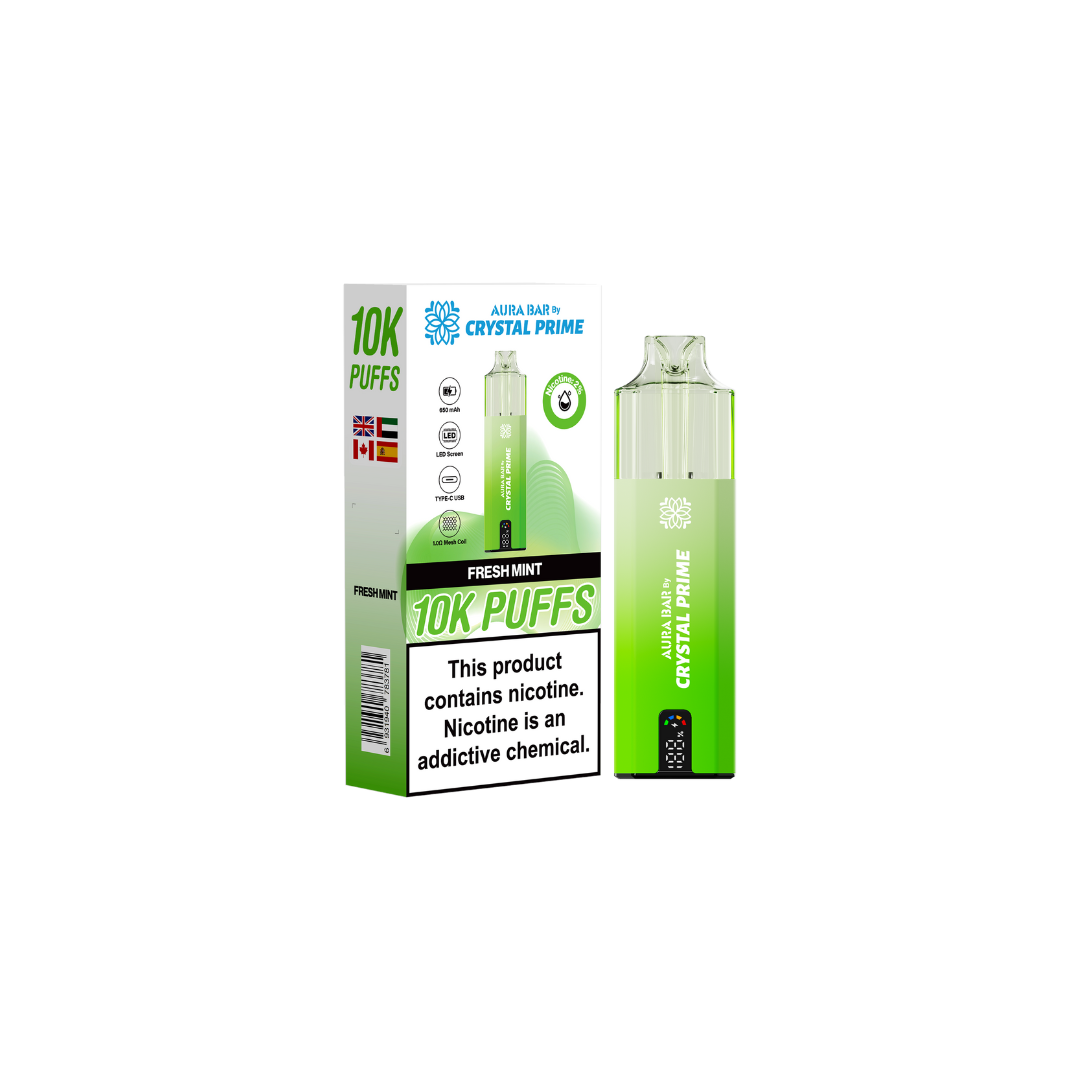 Crystal Prime 10k By Aura Bar Box of 5 - New