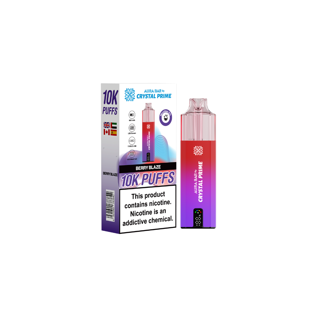 Crystal Prime 10k By Aura Bar Box of 5 - New