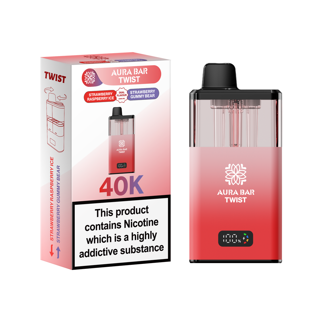 Aura Bar Twist 40K Prefilled Pod Kit