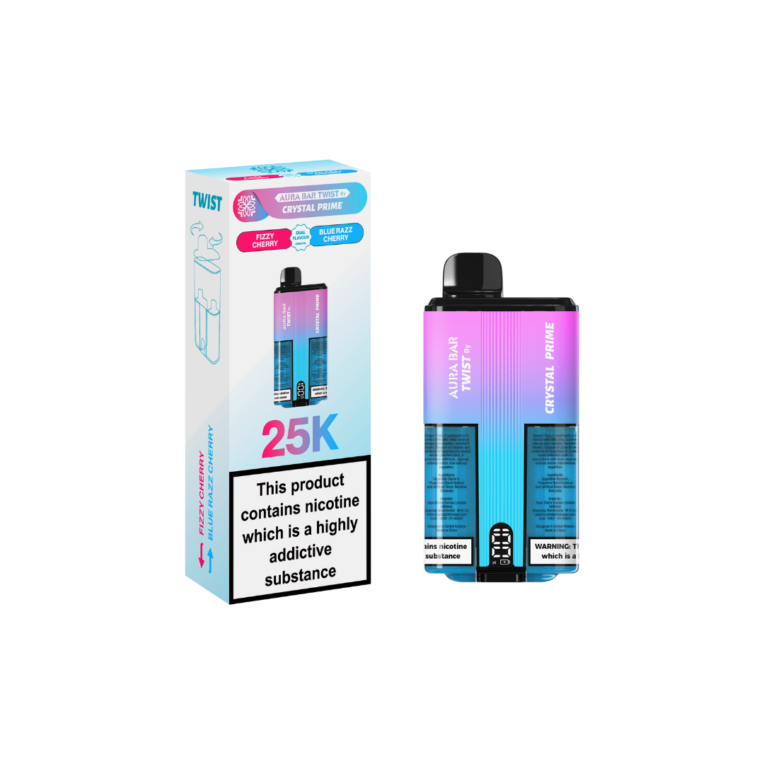 Crystal Prime Twist 25000 By Aura Bar Box of 5