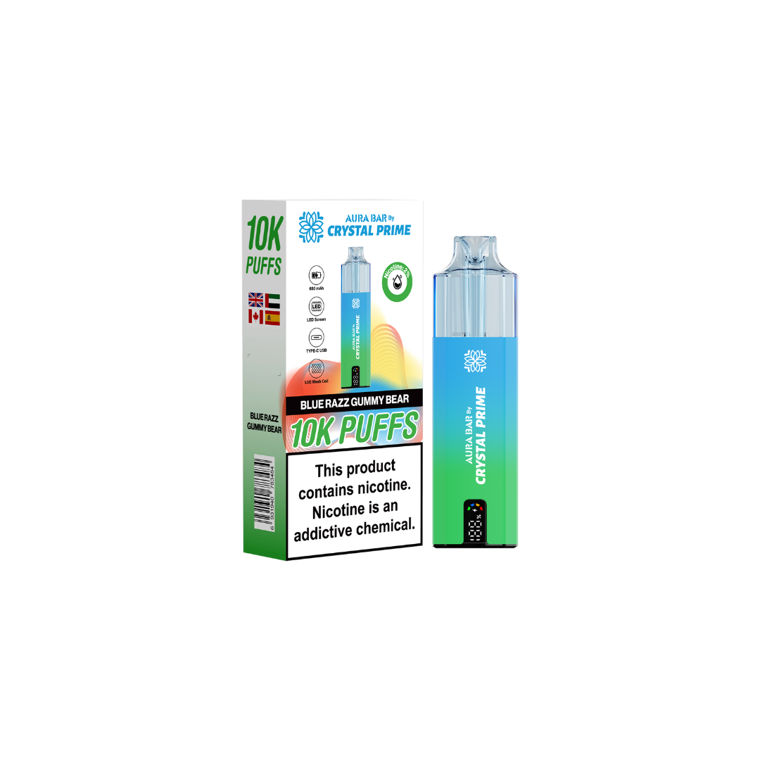 Crystal Prime 10k By Aura Bar Box of 5 - New