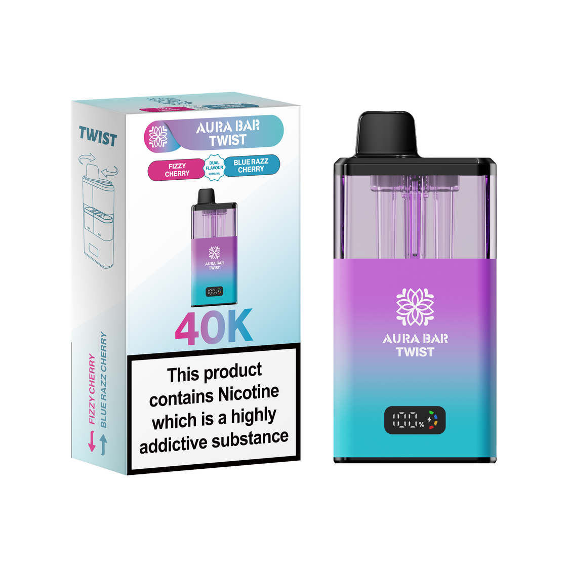 Aura Bar Twist 40K Prefilled Pod Kit