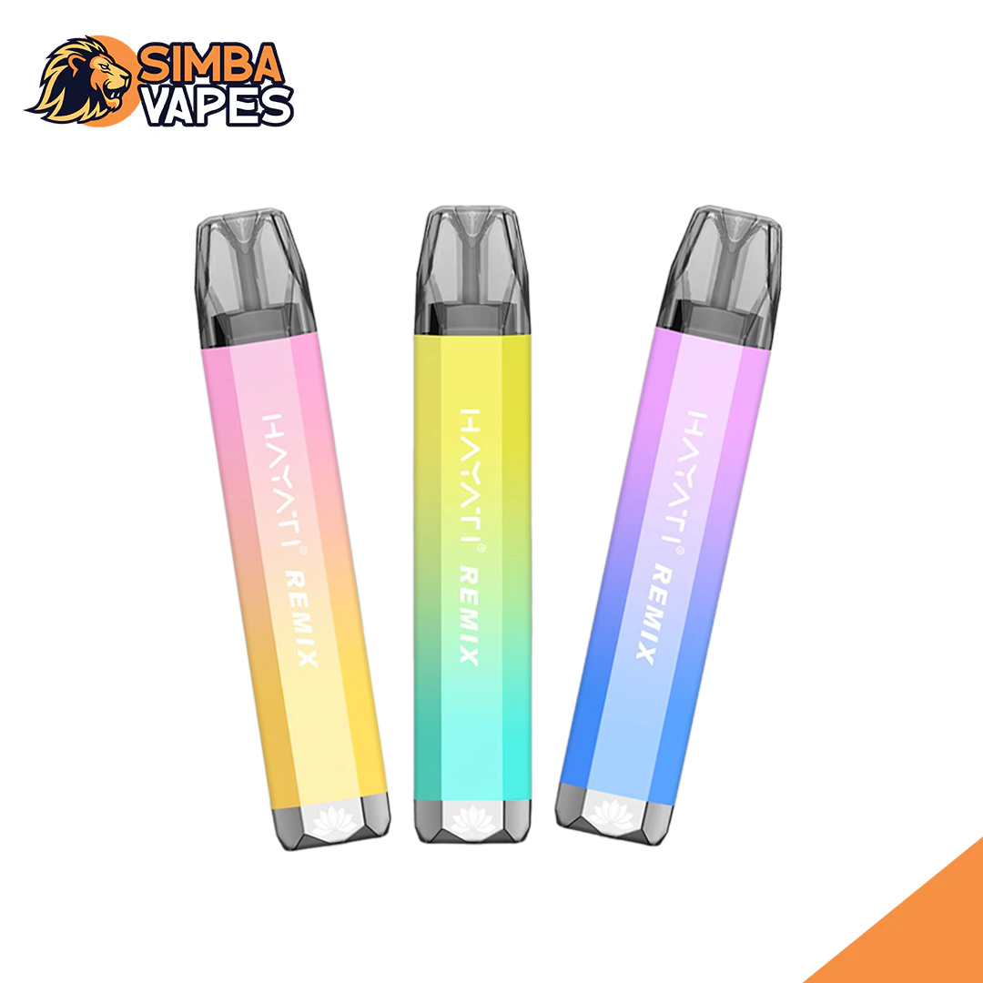 Hayati Remix 2400 Puffs 4 in 1 Disposable Vape Pod Kit Box of 5