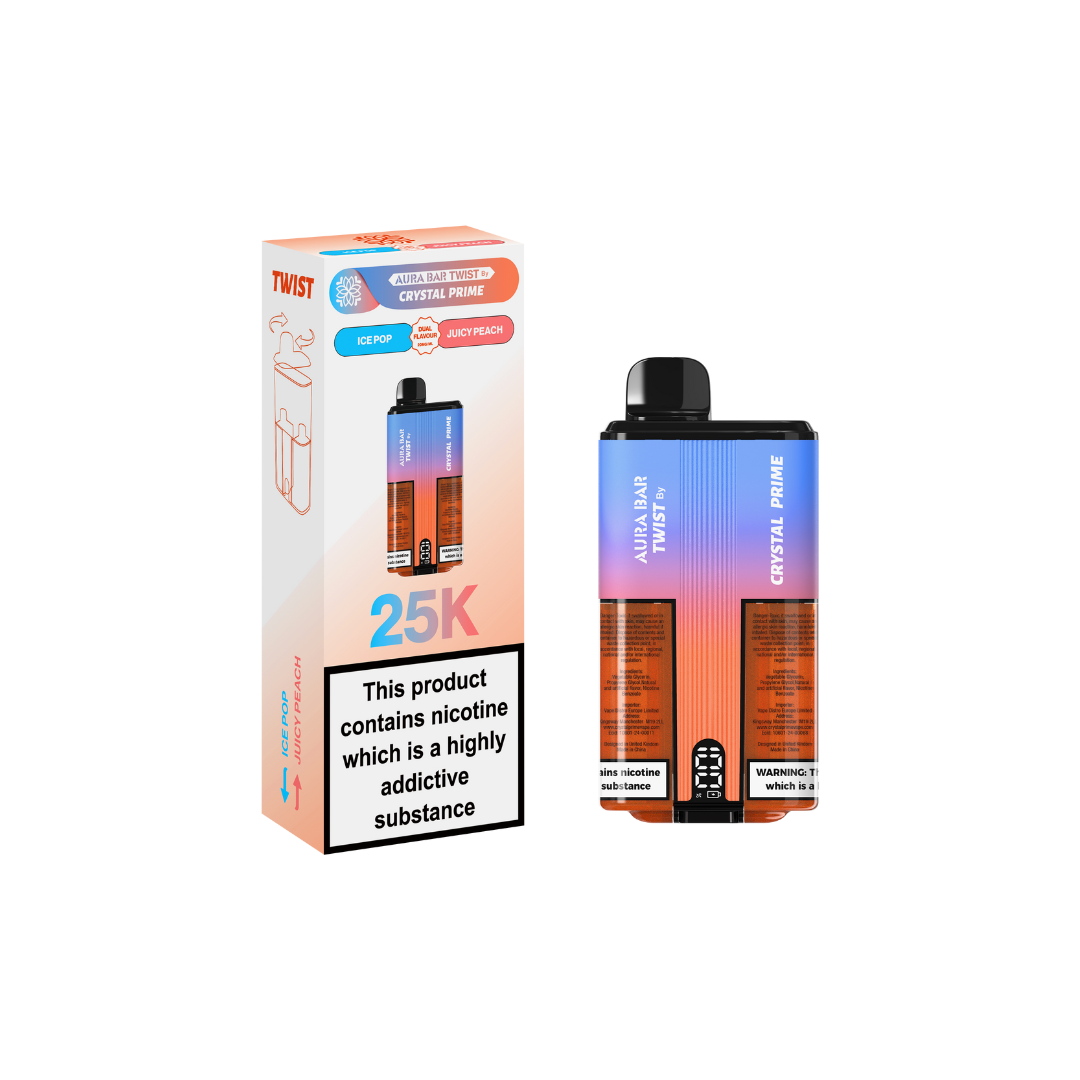 Crystal Prime Twist 25000 By Aura Bar Box of 5