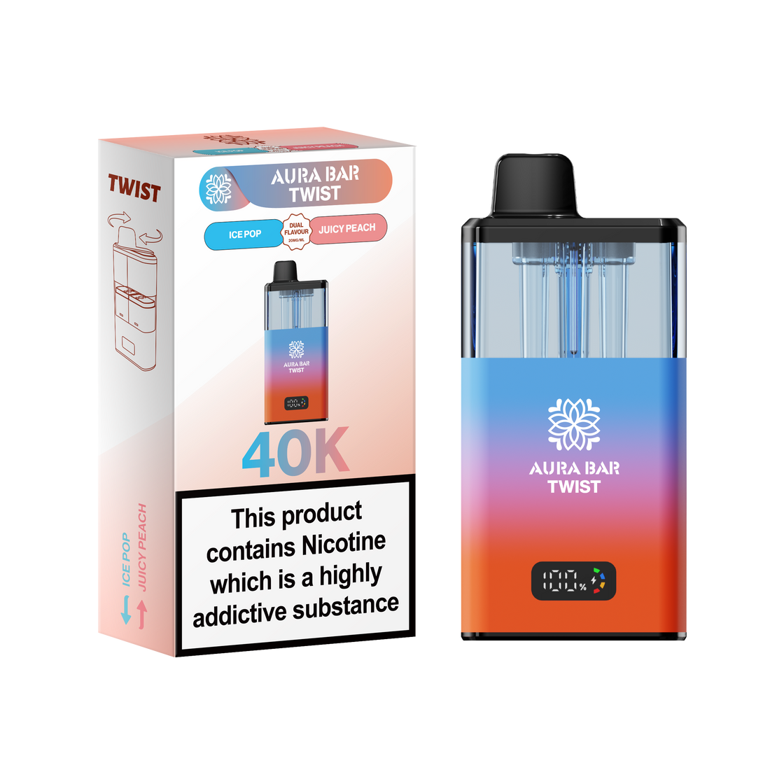 Aura Bar Twist 40K Prefilled Pod Kit