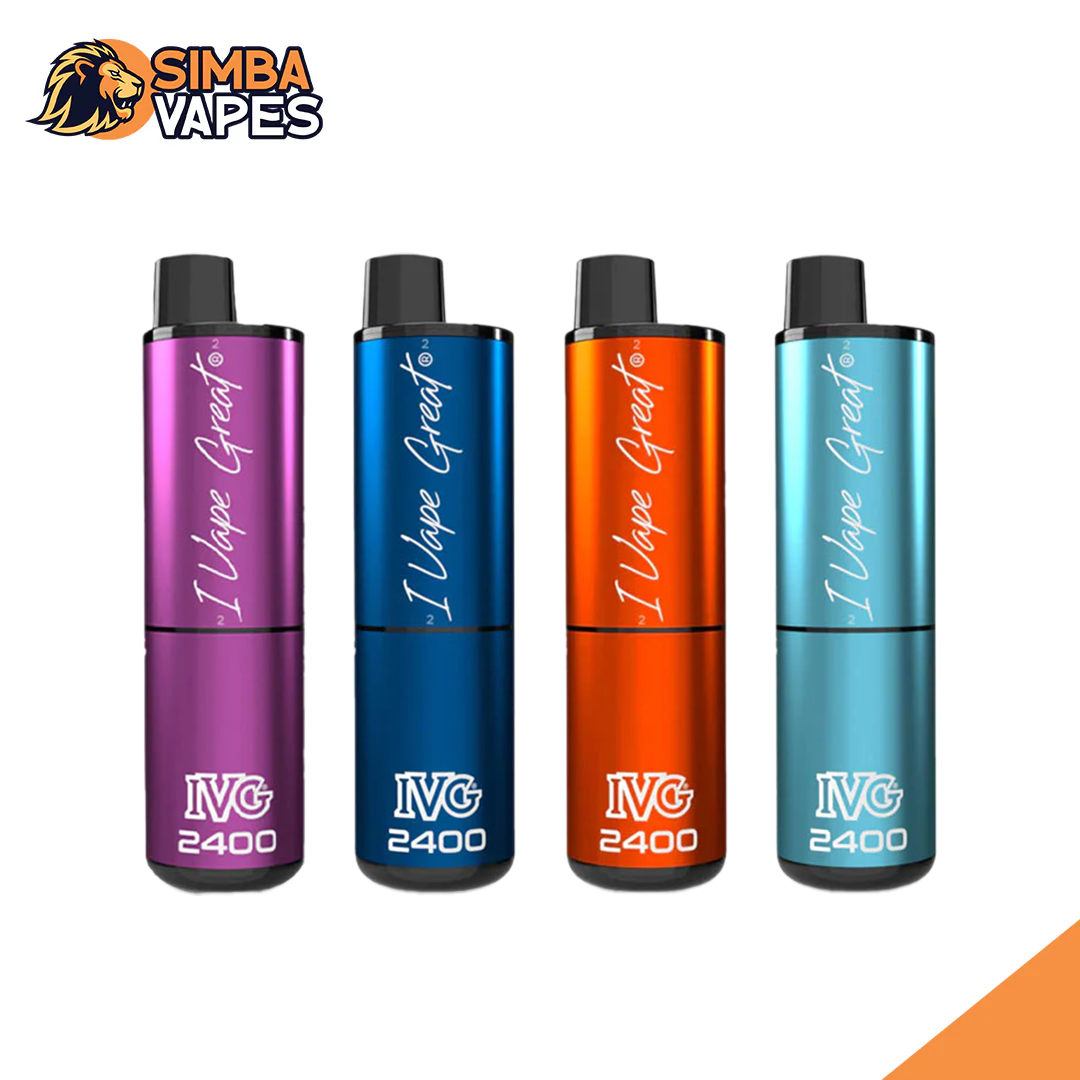 IVG 2400 Disposable Vape Pod Puff Bar Box of 5