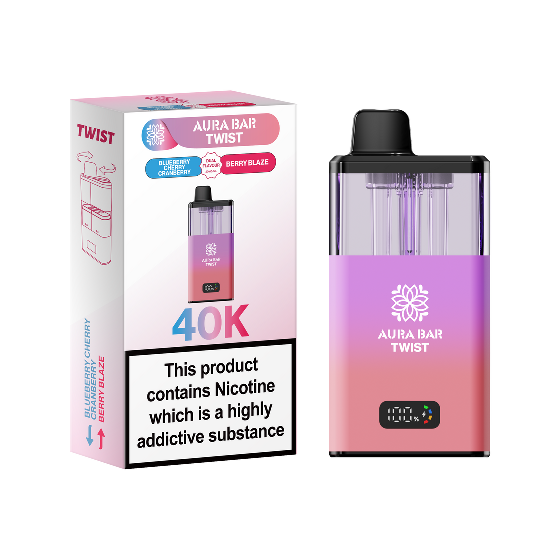 Aura Bar Twist 40K Prefilled Pod Kit