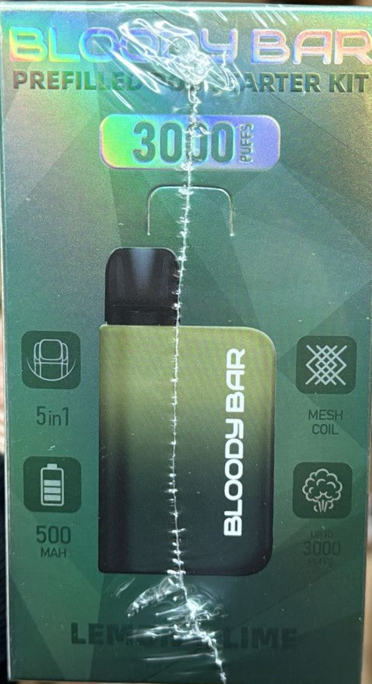 5 in 1 Bloody Bar 3000 Puffs Prefilled Pod (Box of 5)