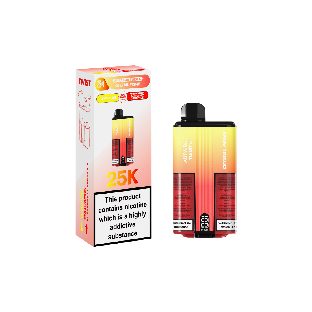 Crystal Prime Twist 25000 By Aura Bar Box of 5