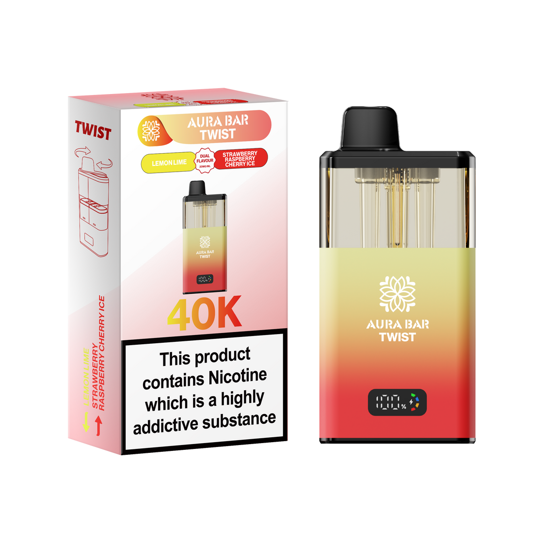 Aura Bar Twist 40K Prefilled Pod Kit