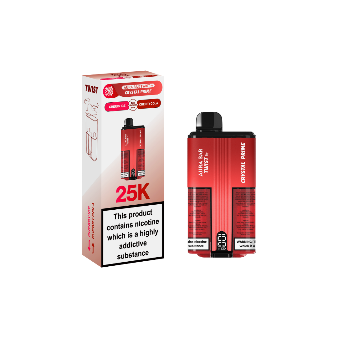 Crystal Prime Twist 25000 By Aura Bar Box of 5