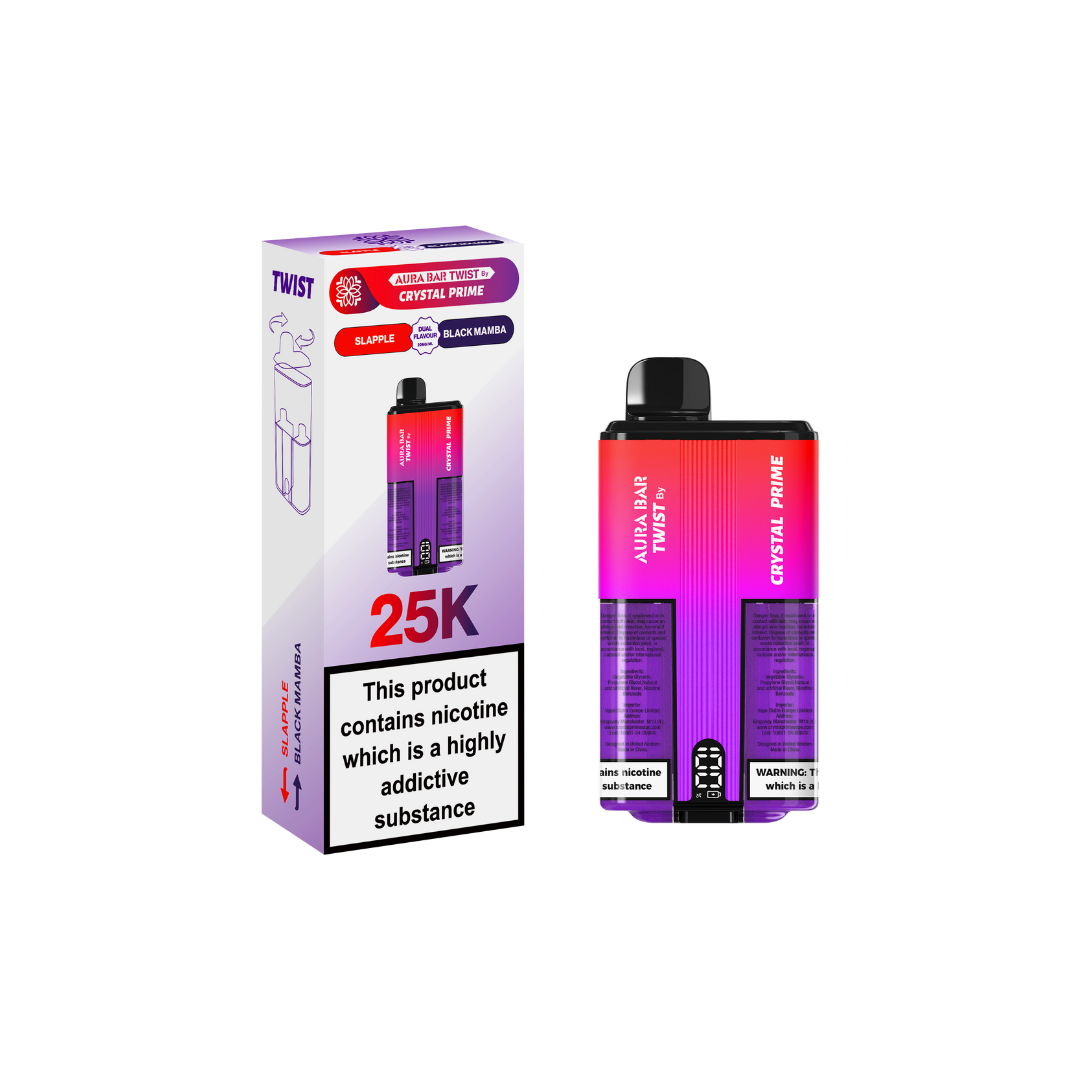 Crystal Prime Twist 25000 By Aura Bar Box of 5