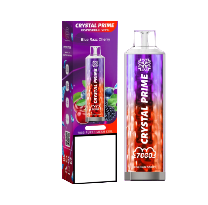 Crystal Prime 7000 Blue Razzy Chery Flavour