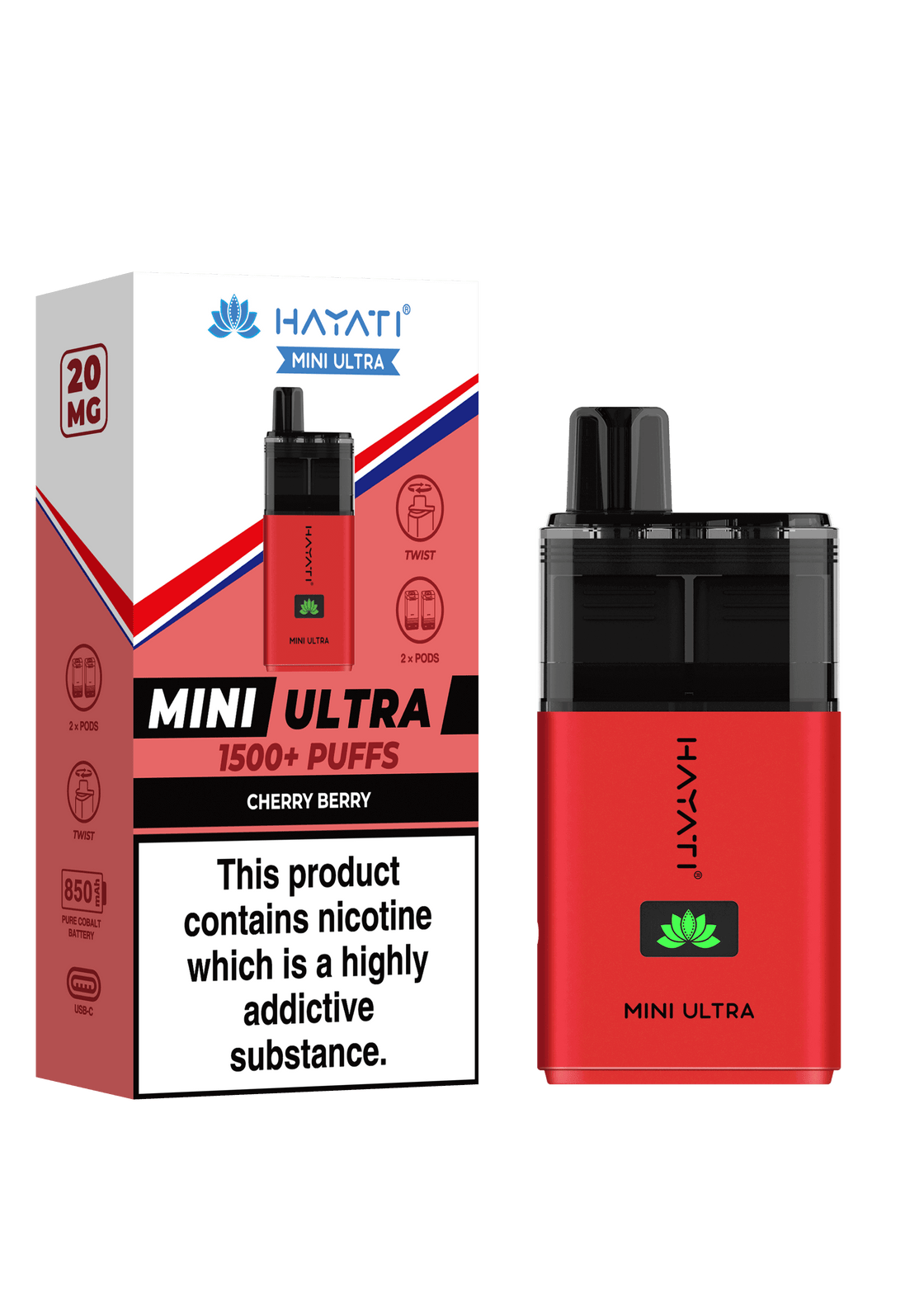 Hayati Mini Ultra 1500 Puffs Disposable Pod (Box of 5)
