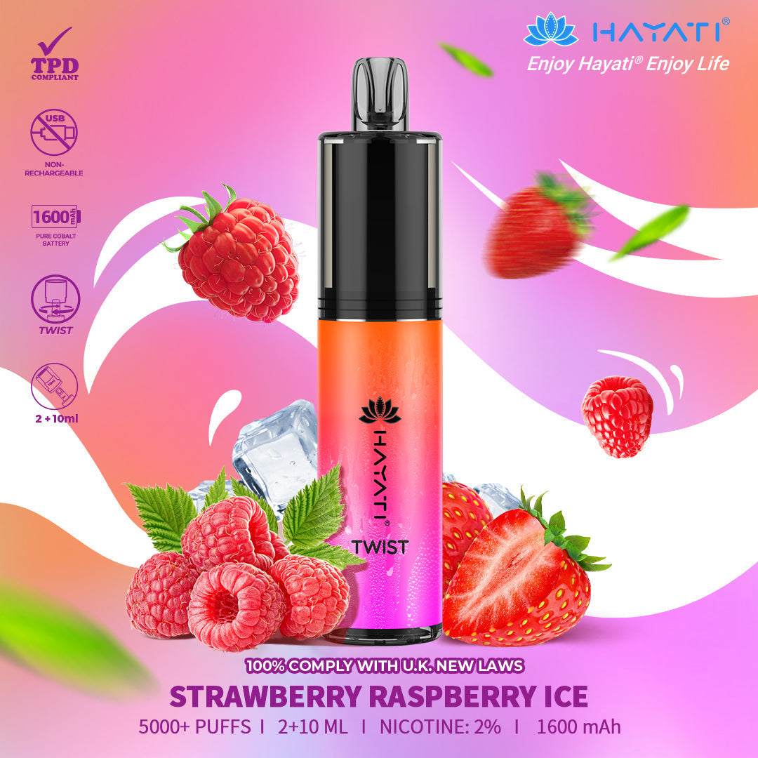 Hayati Twist 5000 Puffs Disposable Vape Pod Kit (Box of 5)
