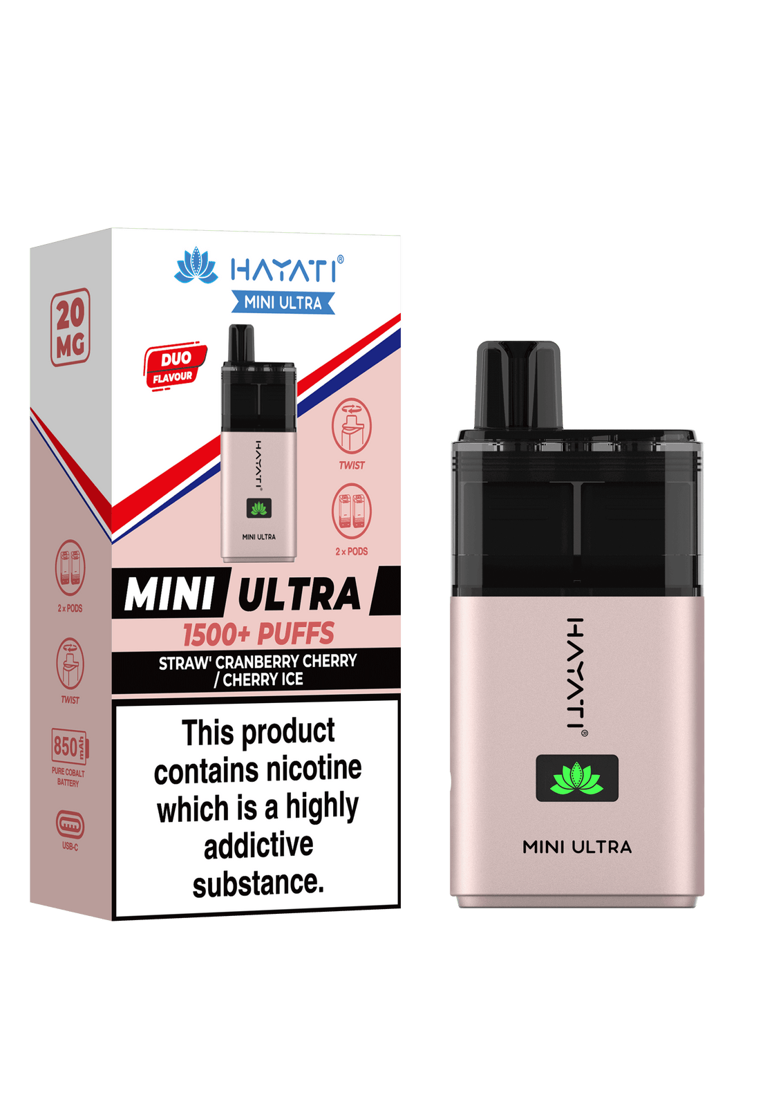 Hayati Mini Ultra 1500 Puffs Disposable Pod
