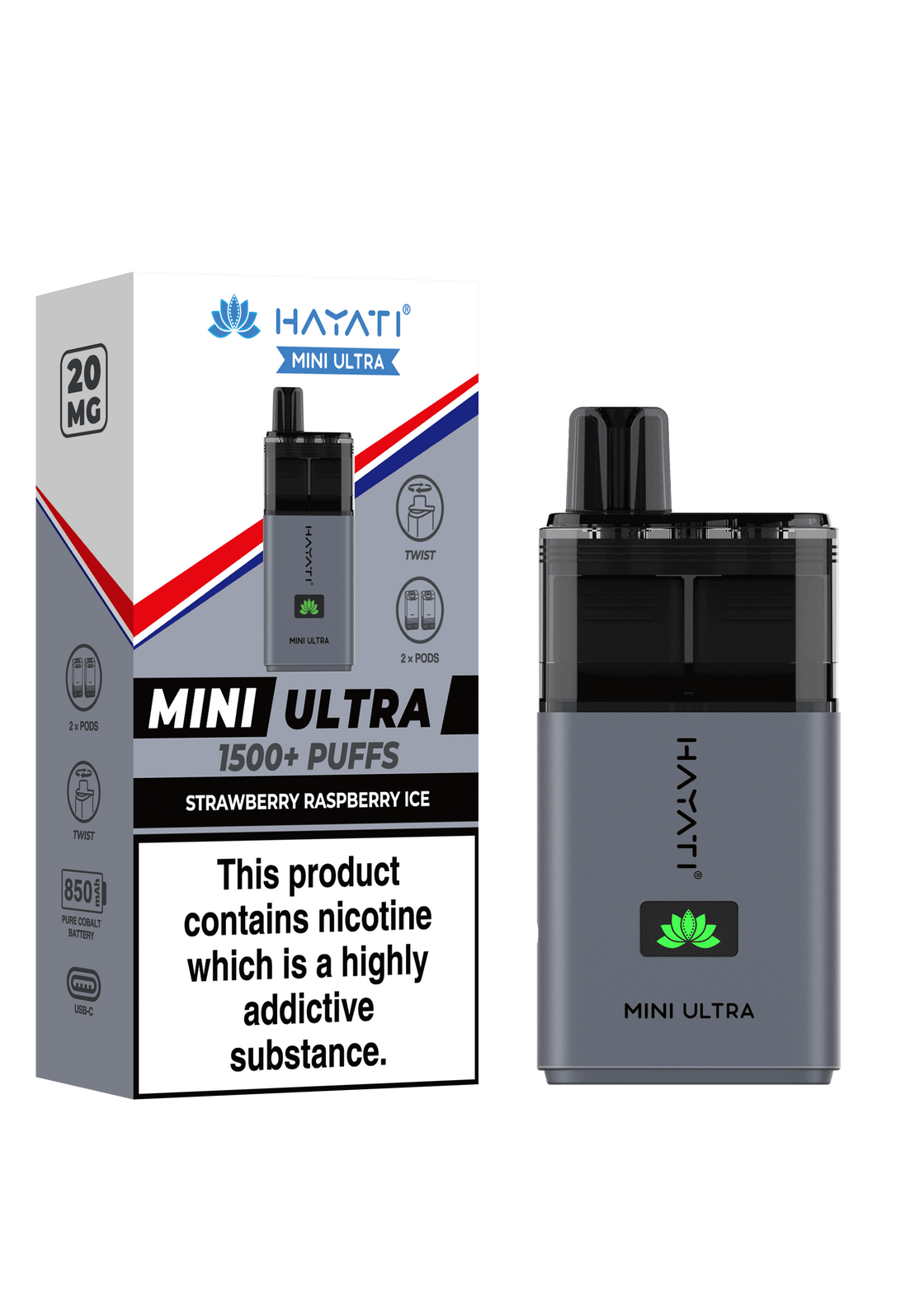 Hayati Mini Ultra 1500 Puffs Disposable Pod
