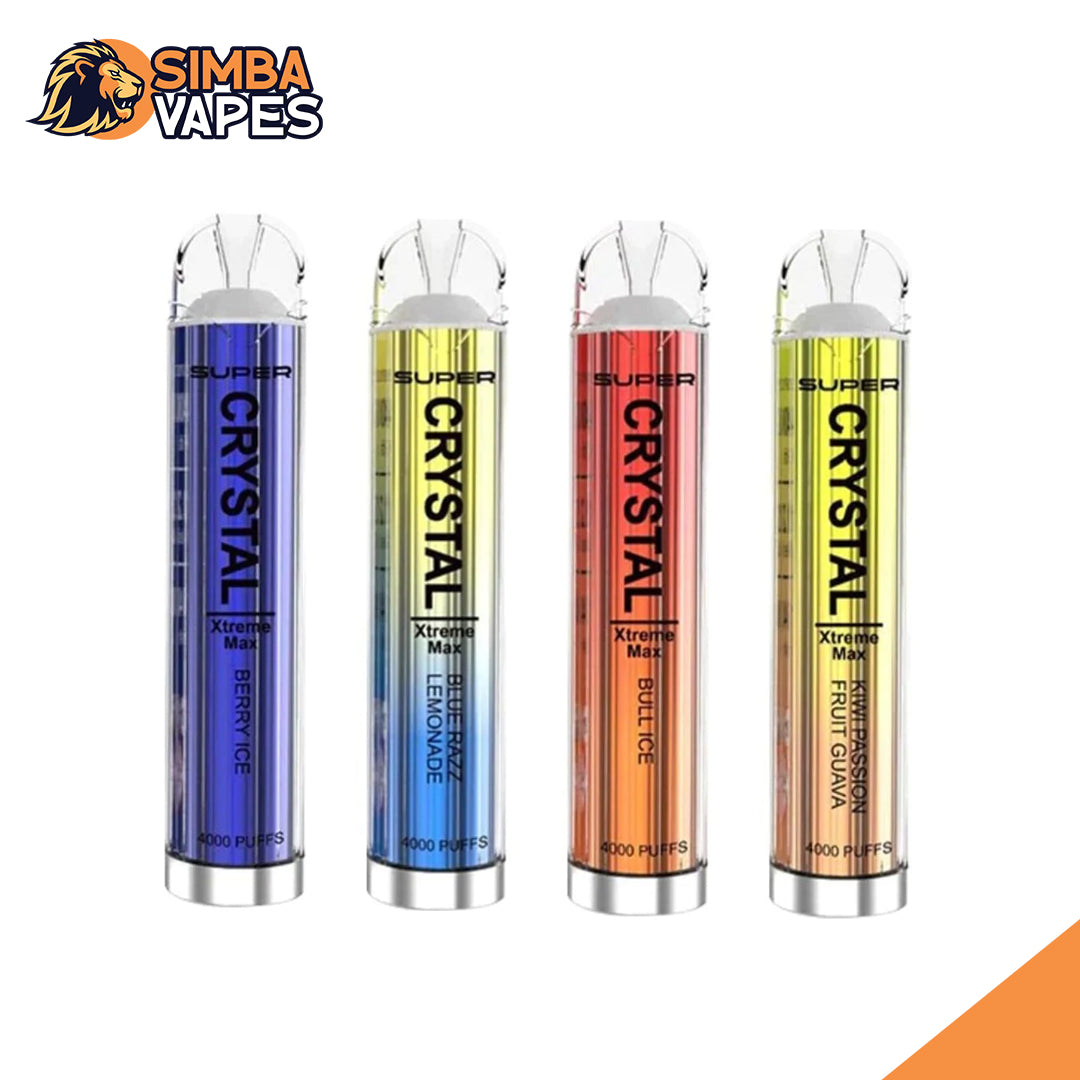 Super Crystal Xtreme Max 4000 Disposable Vape Box of 10