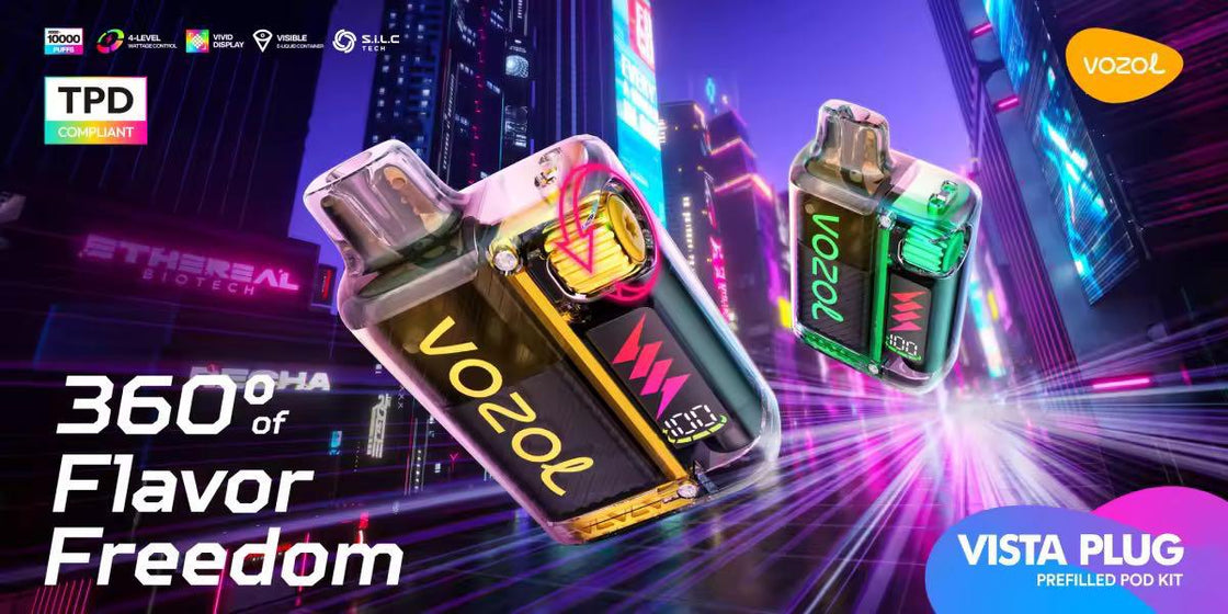 Vozol Vista Plug 10000 Puffs Disposable pods (Box of 5)
