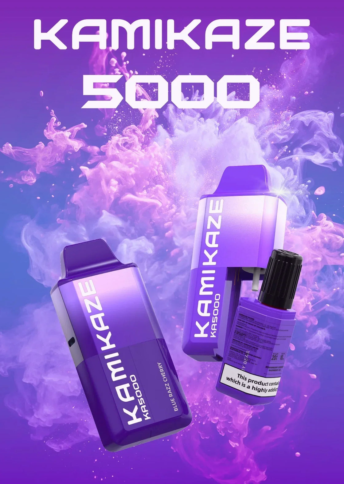 Kamikaze 5000 Puffs Disposbale Vape Box of 5