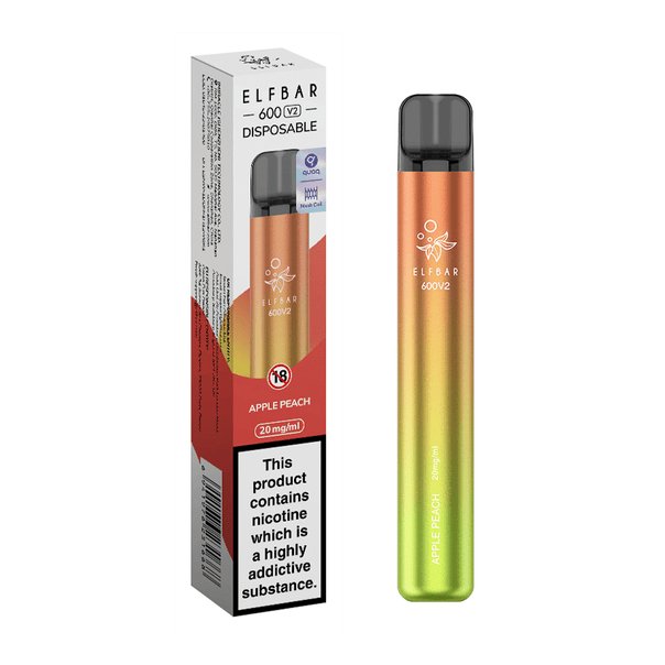 Elf Bar V2 600 Disposable Vape Puff Pod