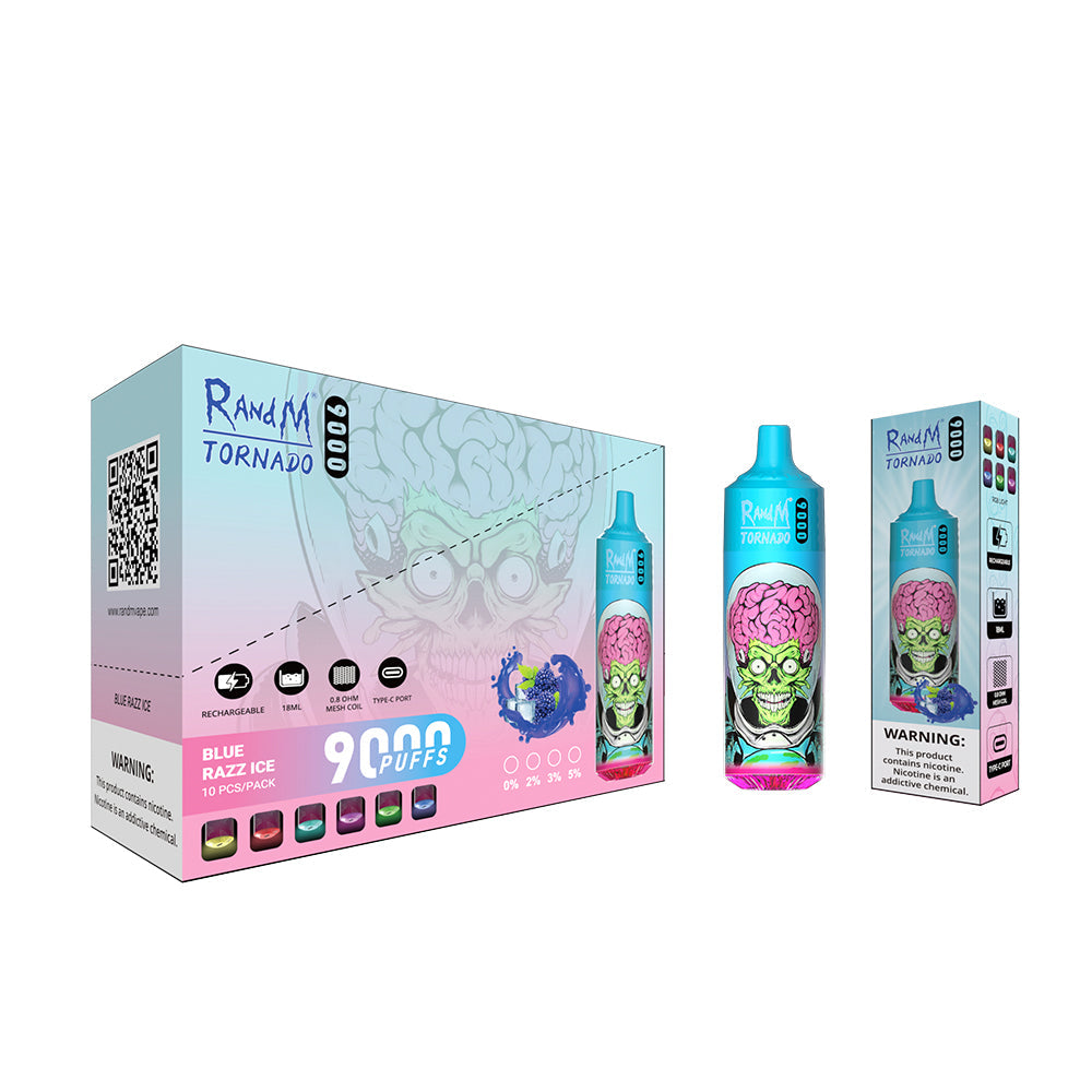 RAndM Tornado 9000 Puffs Disposable Vape (Box of 10)