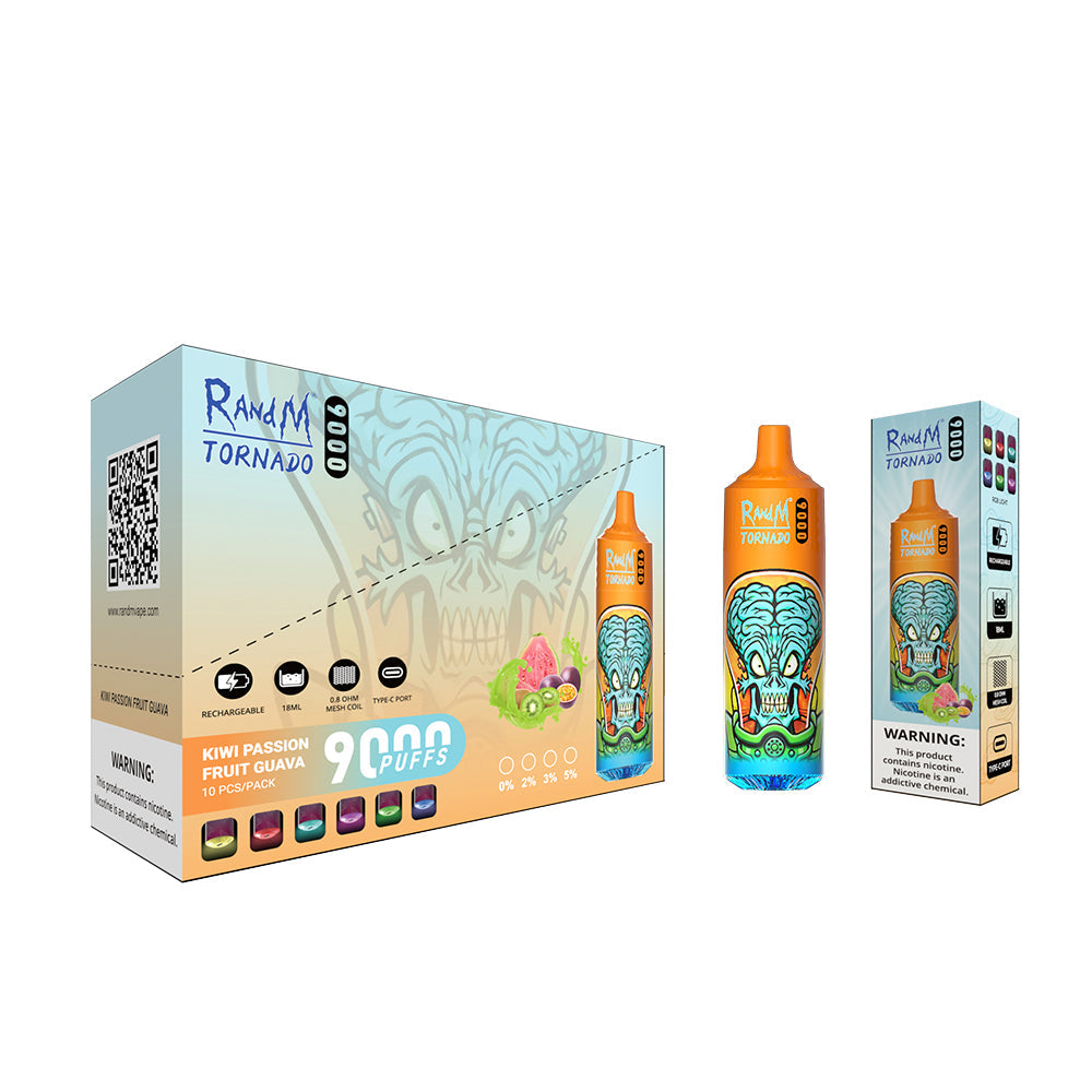 RAndM Tornado 9000 Puffs Disposable Vape (Box of 10)