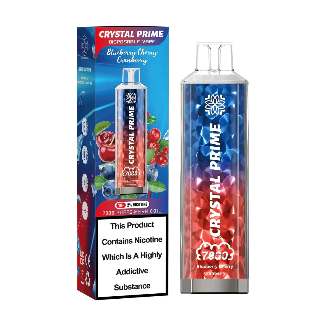 3D Crystal Prime 7000 Puffs Disposable Vape