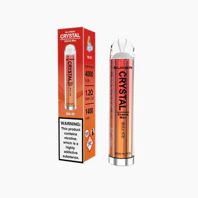 Super Crystal Xtreme Max 4000 Disposable Vape Box of 10