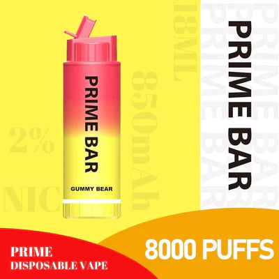 Prime Bar 8000 Disposable Vape Pod Device Box of 10