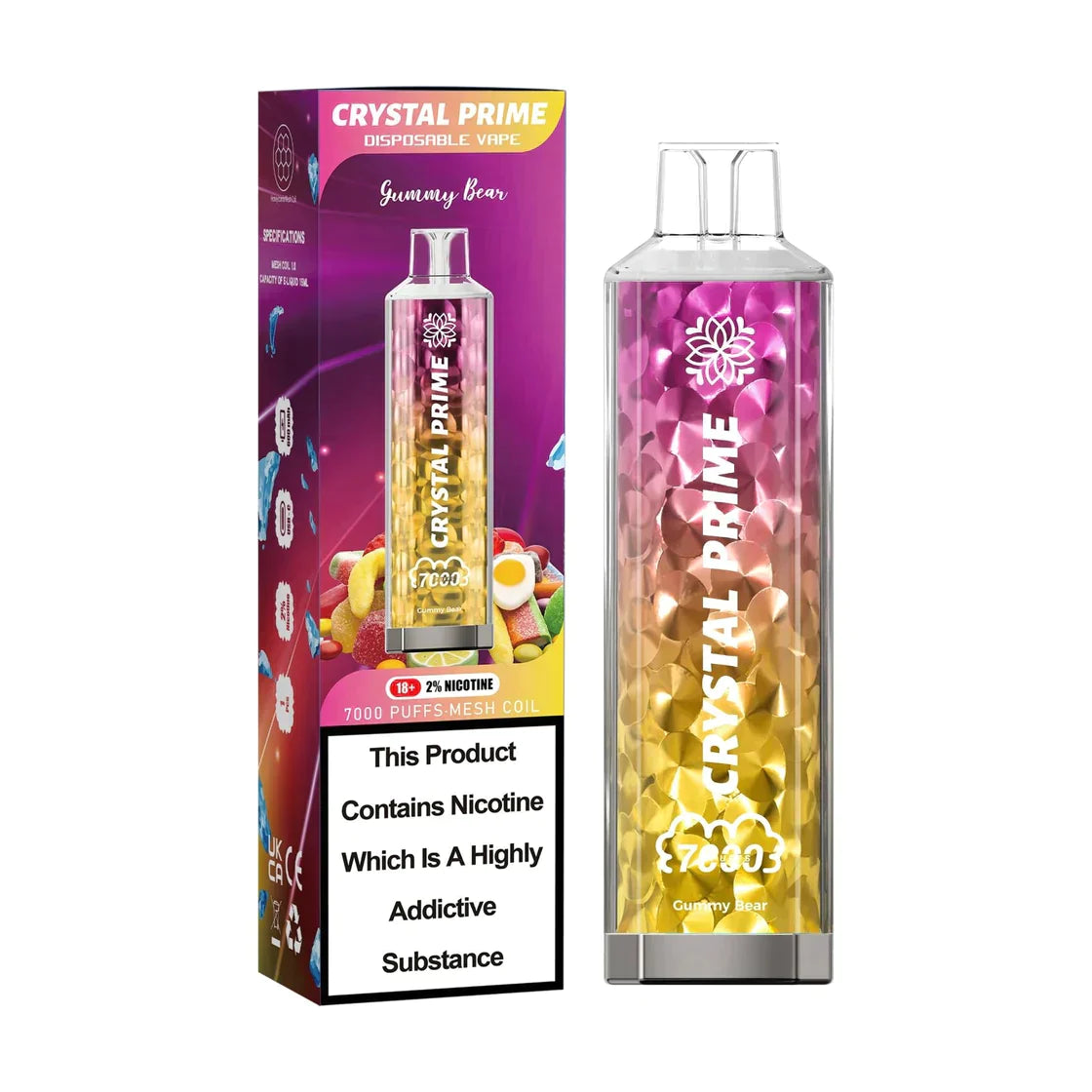 3D Crystal Prime 7000 Puffs Disposable Vape