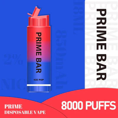 Prime Bar 8000 Disposable Vape Pod Device Box of 10