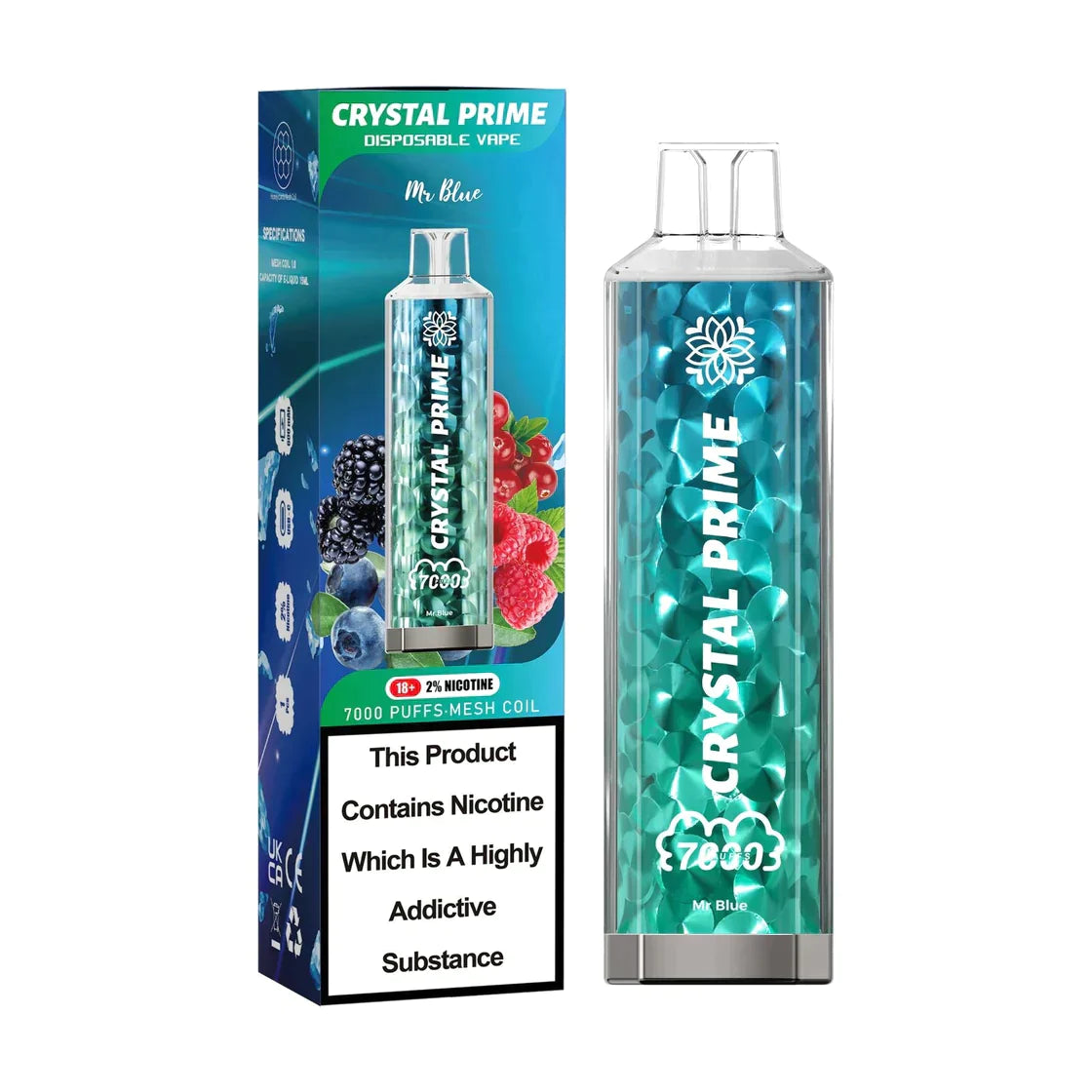 3D Crystal Prime 7000 Puffs Disposable Vape