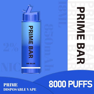 Prime Bar 8000 Disposable Vape Pod Device Box of 10