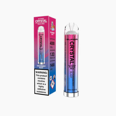 Super Crystal Xtreme Max 4000 Disposable Vape Box of 10
