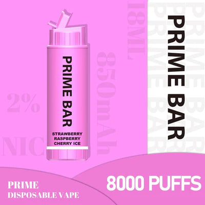 Prime Bar 8000 Disposable Vape Pod Device Box of 10