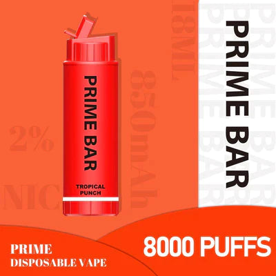 Prime Bar 8000 Disposable Vape Pod Device Box of 10