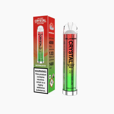 Super Crystal Xtreme Max 4000 Disposable Vape Box of 10