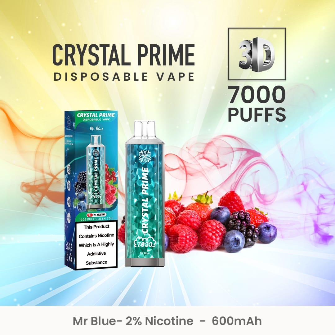 3D Crystal Prime 7000 Puffs Disposable Vape