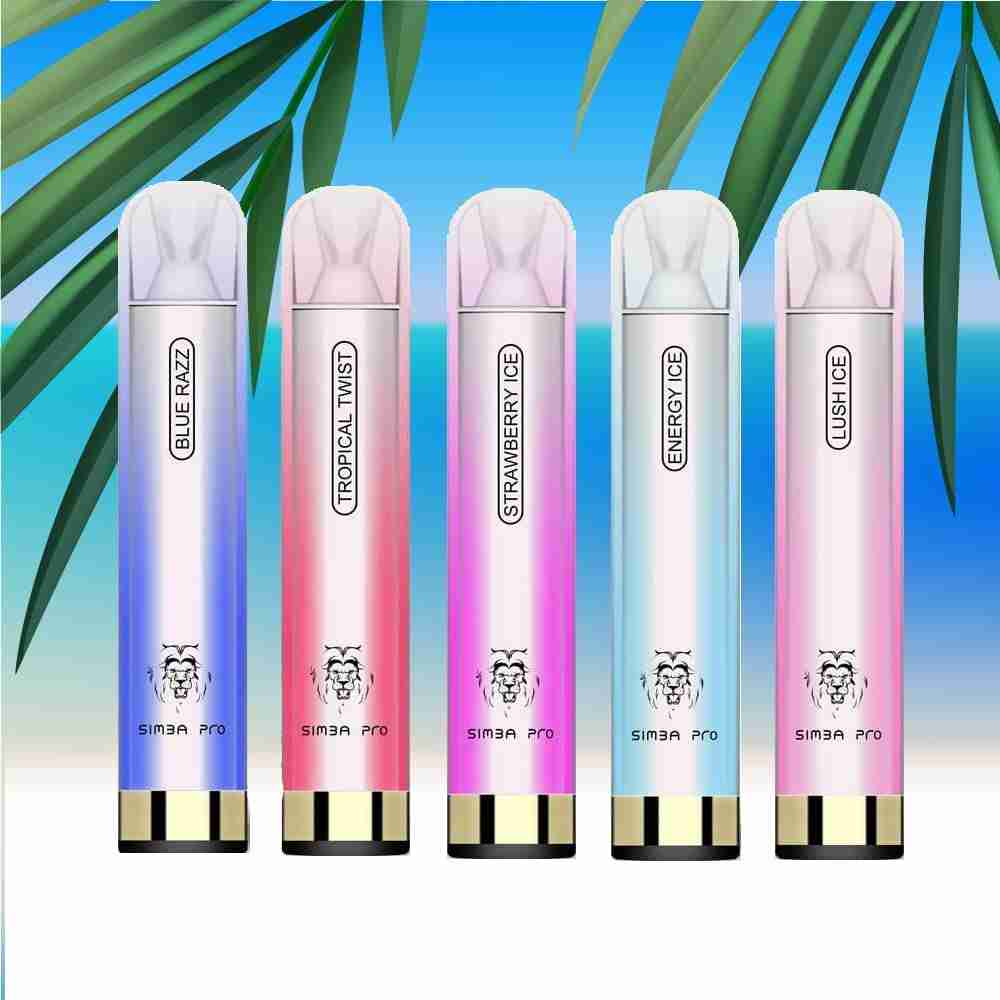 Simba Pro Vape 2500 Puffs Disposables Vapes With No Nicotine – Box of 10